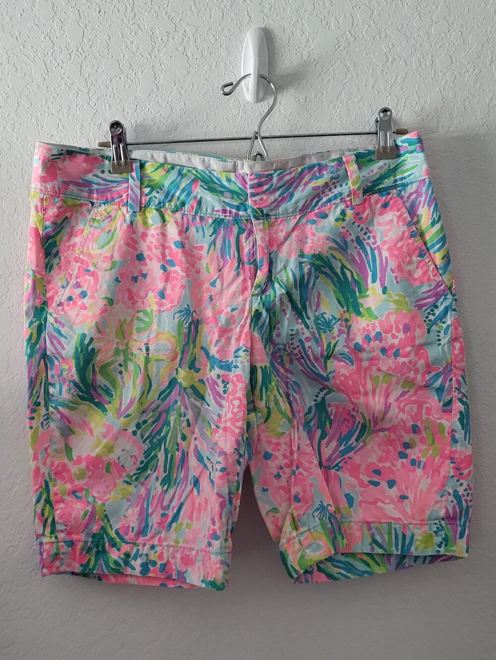 Lilly Pulitzer NWT Women’s The Chipper Shorts in Multi Fan Sea Size 8
